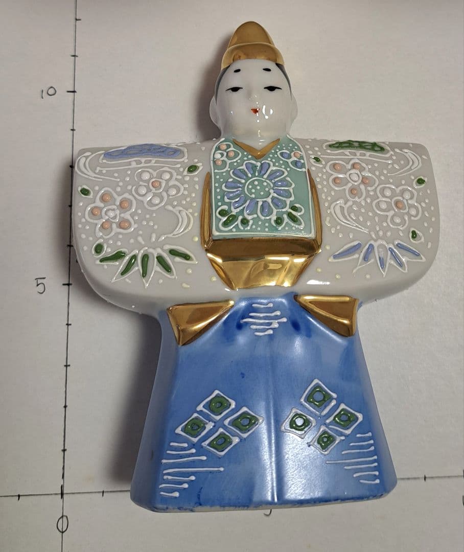 k-⑧九谷焼 ひな人形 立ち雛 長峰作