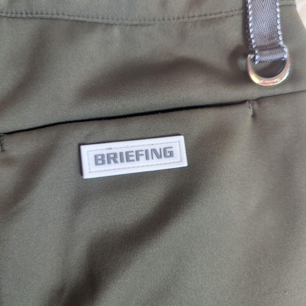 BRIEFING M 近年モデル カーキ ストレッチ 3Dロゴ
