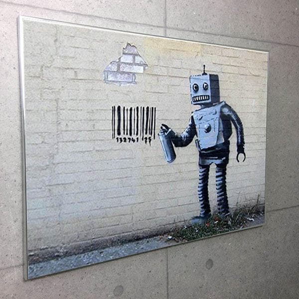額装品/バンクシー/Robot/ポスター/Banksy