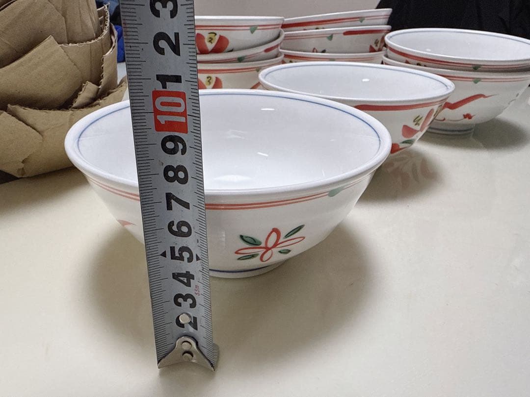 【新品】イマリ焼き 花柄ボウル 10個セット