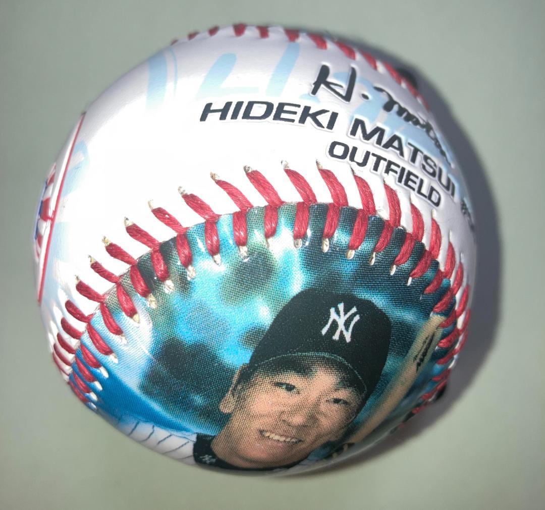 超レア！ゴジラ松井のプリントサインボールに直筆サイン！NYヤンキース公式ボール！