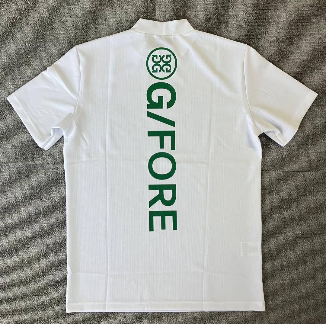 G/FORE ジーフォア XLサイズ モックネックT-シャツ ホワイト