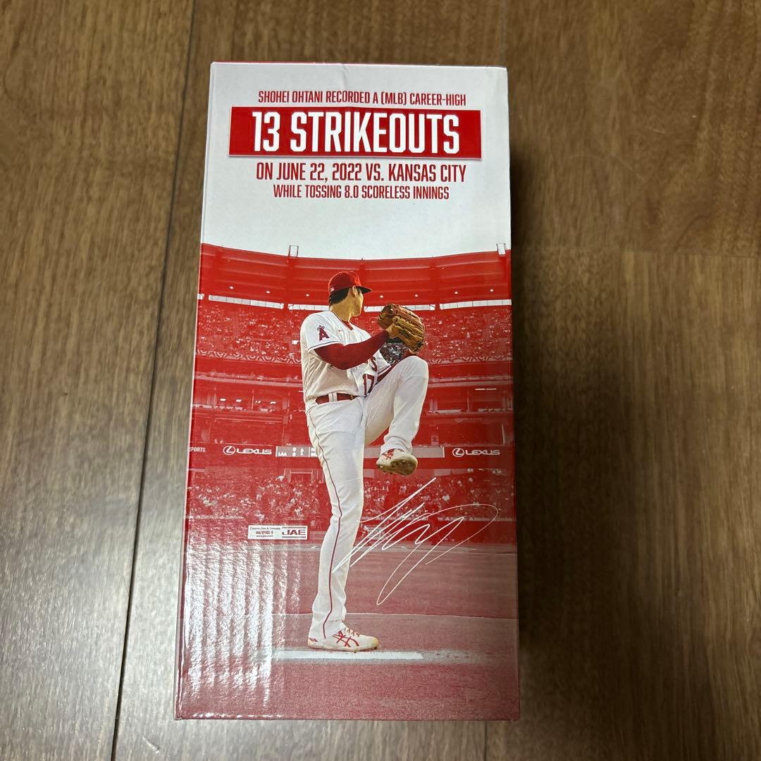 限定配布品 大谷翔平13奪三振メジャー最多新記録記念 ボブルヘッドフィギュア