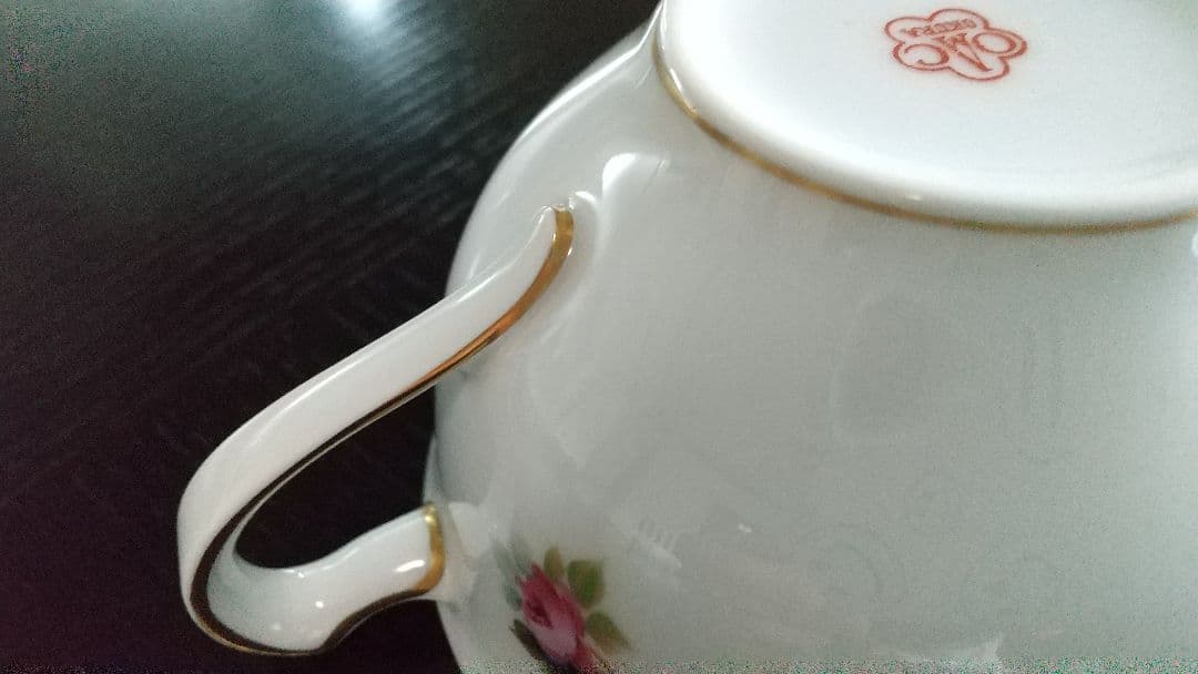 骨董　大倉陶園 黄色 ピンク小花 コーヒー or 紅茶カップセット６客