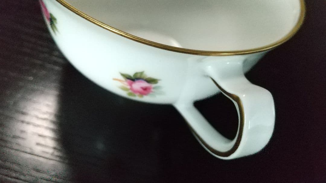 骨董　大倉陶園 黄色 ピンク小花 コーヒー or 紅茶カップセット６客