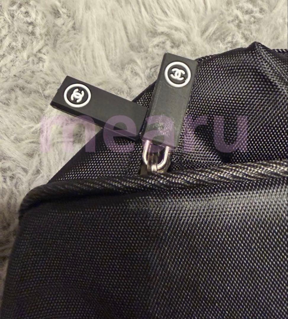 CHANEL ノベルティ　ボストンバック　ブラック×ホワイト海外VIP 顧客限定