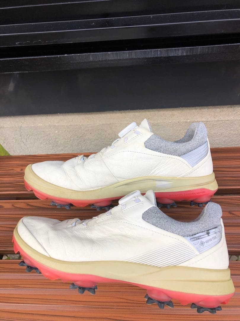 美品ECCO biomゴルフシューズ 37 23.5cm ソフトスパイク
