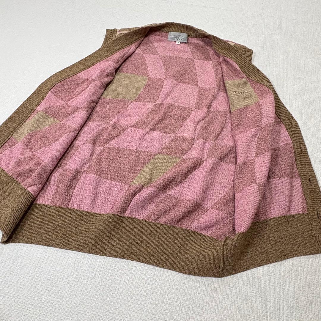 未使用　Mila schon GOLF コットンニットゴルフベスト　ベージュ　L