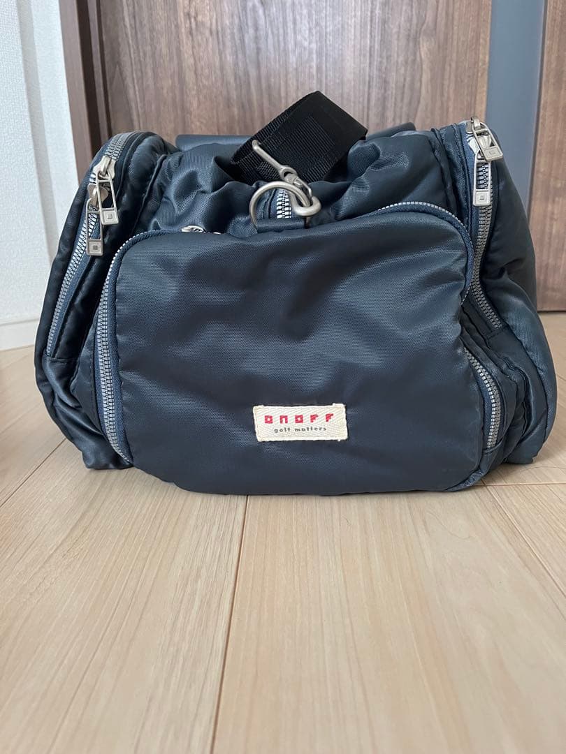 ONOFF オノフ ボストンバッグ ネイビー×レッド ゴルフ 旅行