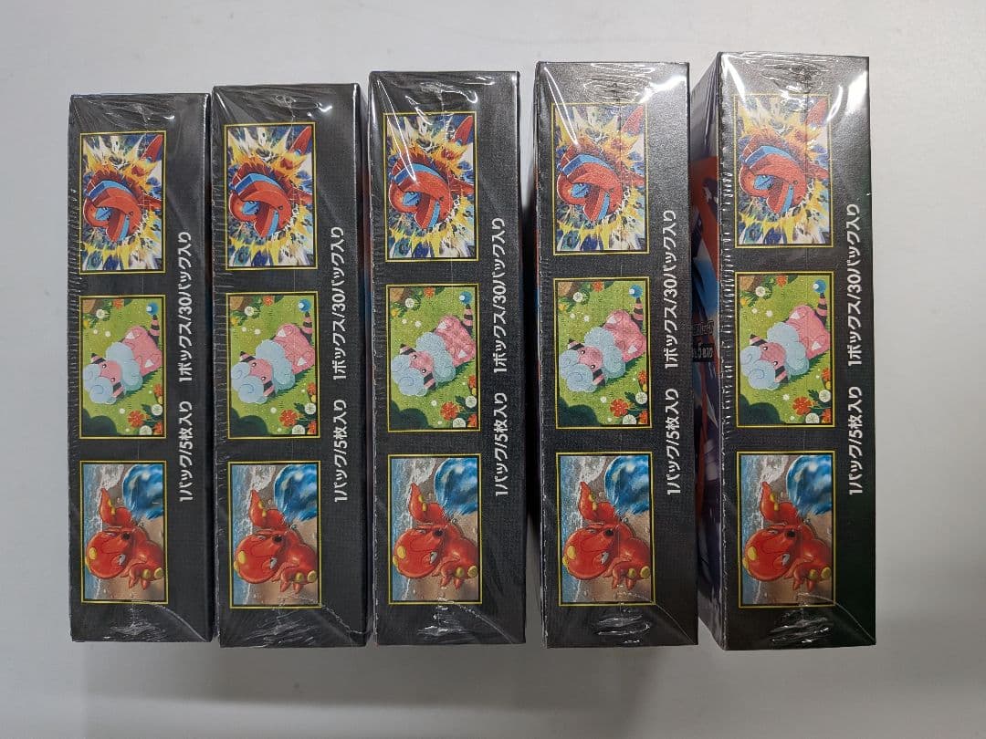 シュリンク付　新品未開封　ポケモンカードゲーム　ニンジャスピナー　5BOX