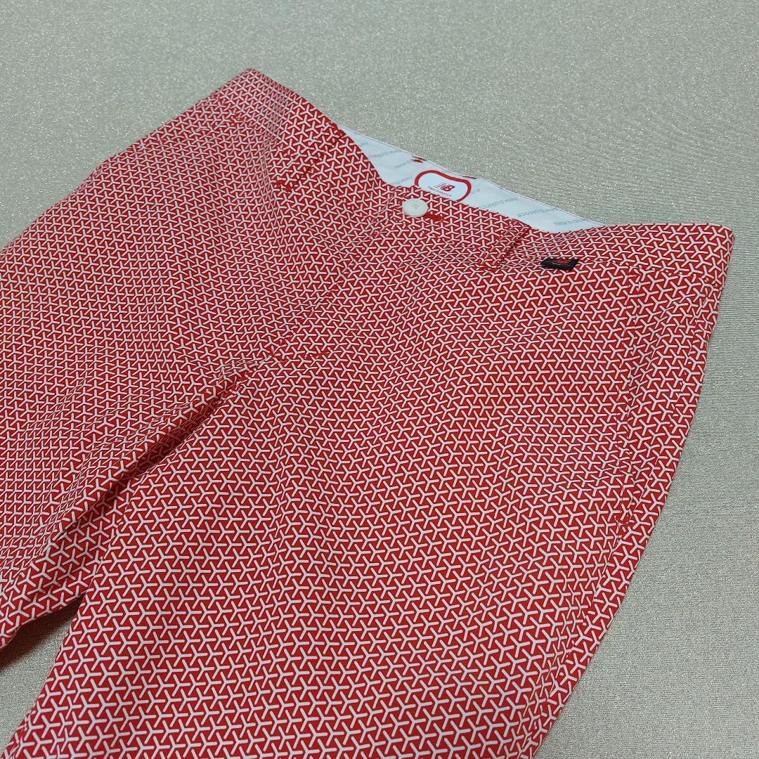【new balance golf】美品 ロングパンツ ゴルフ メンズ 赤