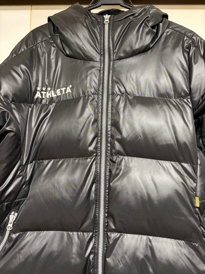 ATHLETA ブラック ベンチコート　Lサイズ