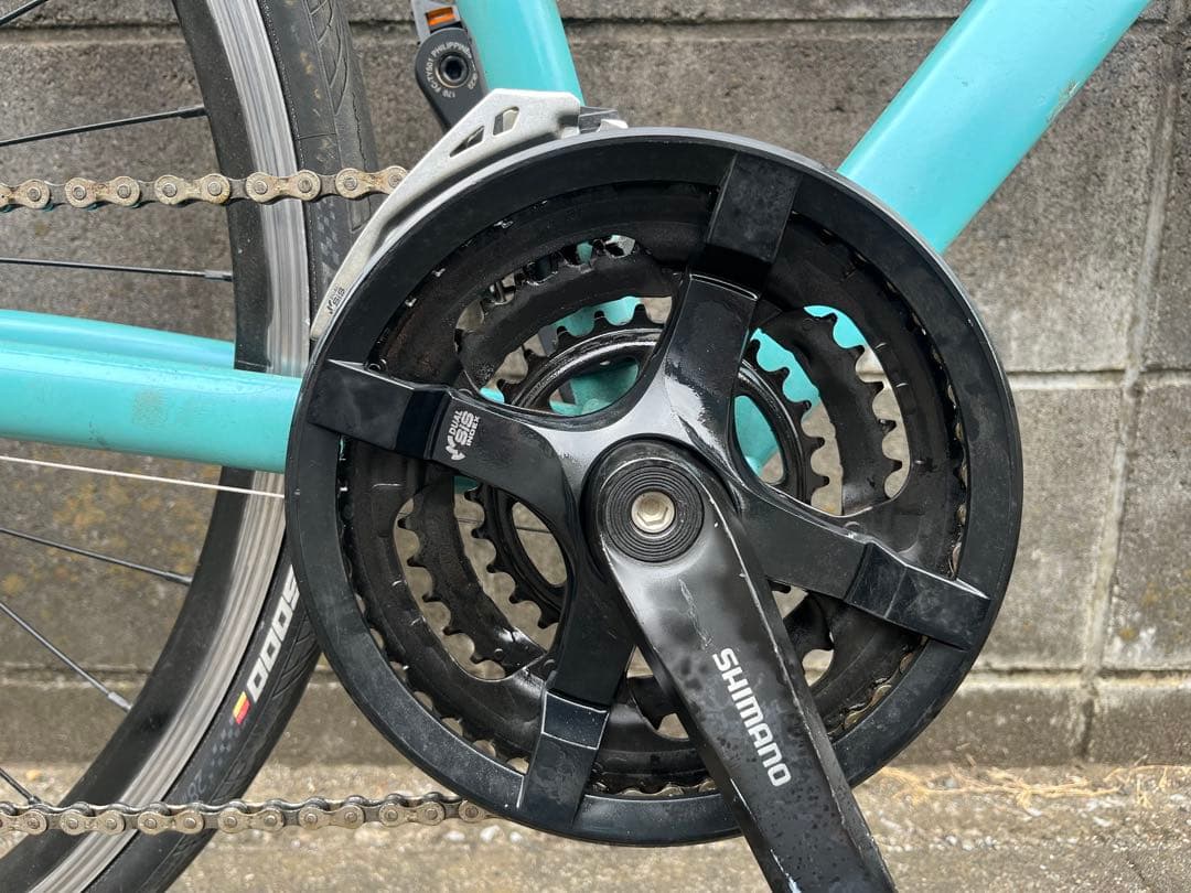 【矢口賢介様引き取り専用】Bianchi ROMA 4 クロスバイク チェレステ