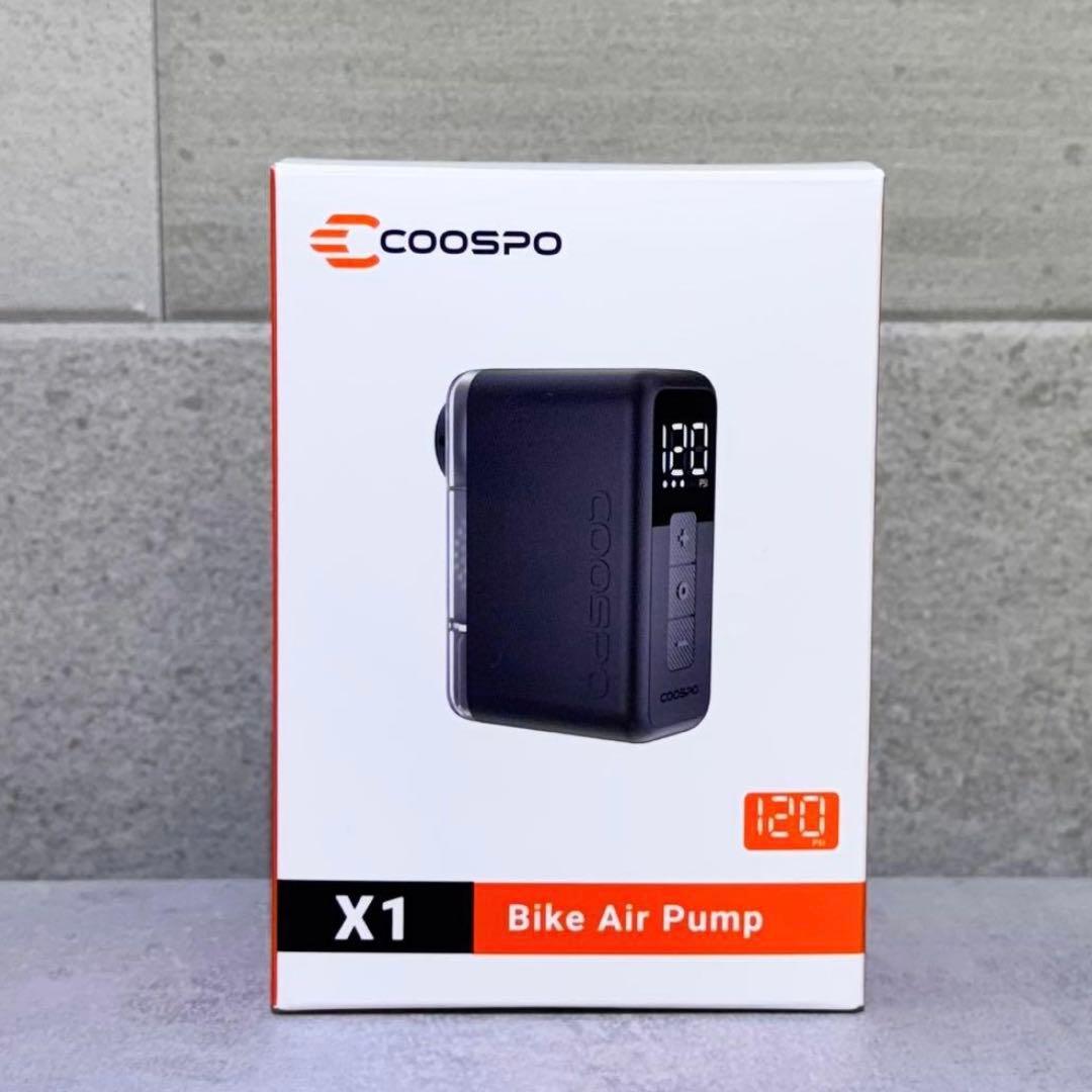 【新品・未使用】COOSPO X1 電動空気入れ 120PSI 日本語説明書付