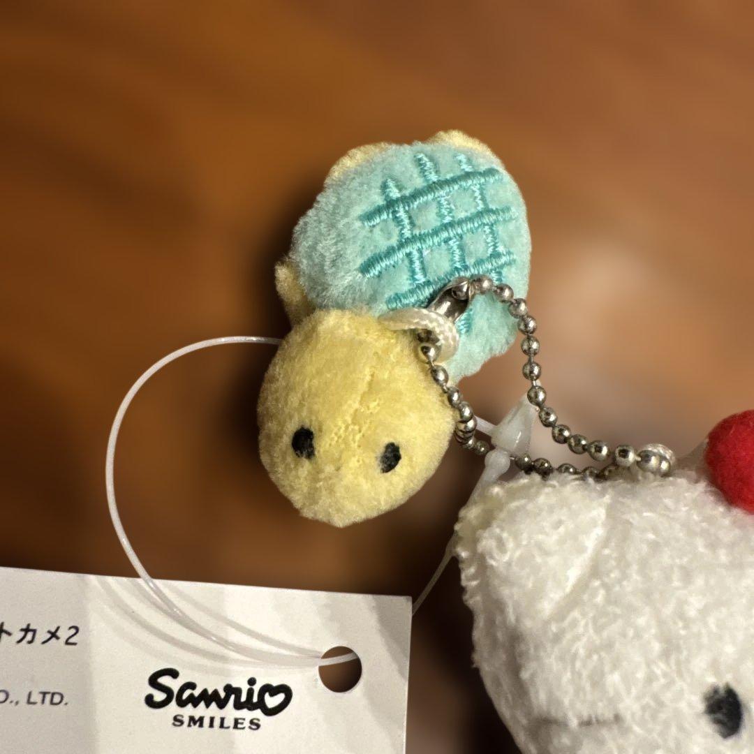サンリオ　ハローキティ　カメ　マスコット　平成レトロレトロ　ぬいぐるみ
