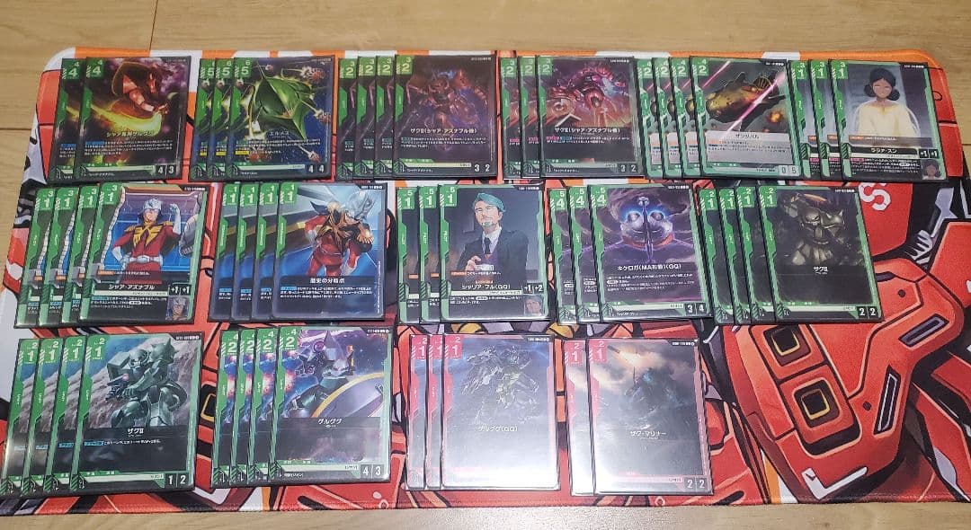 ガンダムカードゲーム プレイヤー引退品 構築済みデッキ6個 他