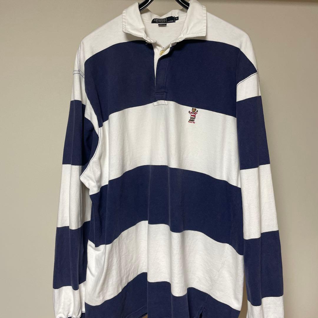90s USA製 Polo by Ralph Laurenラガーシャツ XL