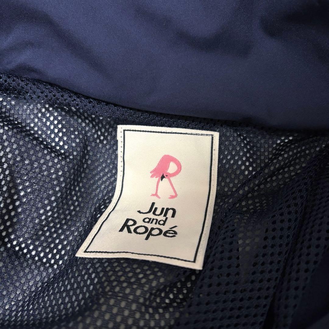 Jun&rope レインウェア ワンピース ネイビー フード 防水 ゴルフウェア