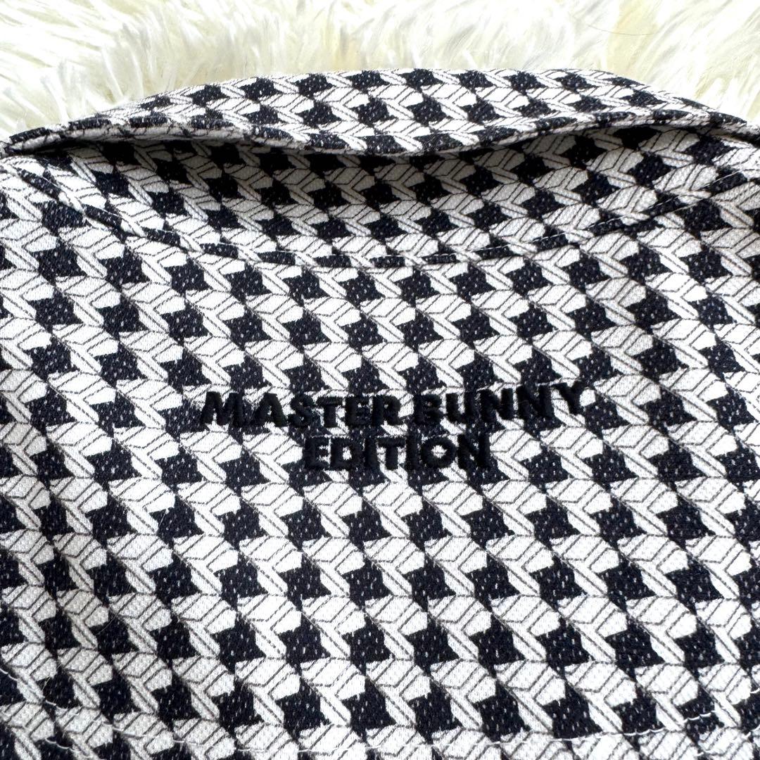 【極美品】マスターバニーエディション　千鳥格子 長袖ポロシャツ　ロゴ刺繍　XL