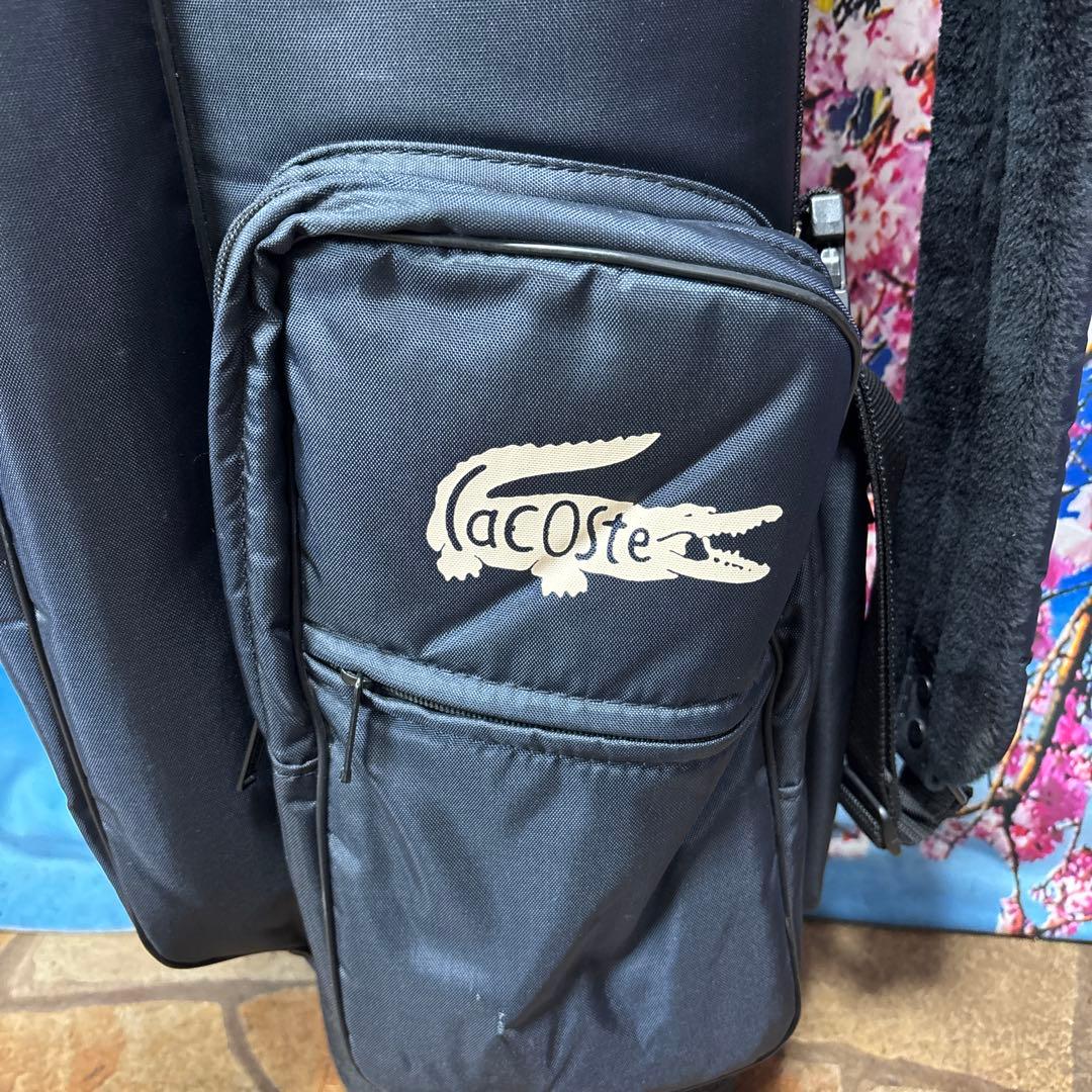 寶BV-1142 LACOSTE ラコステ キャディバッグ ネイビー 軽量タイプ