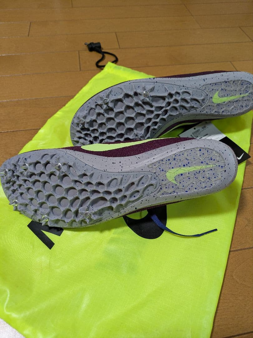 Nike スパイクシューズ パープル/グリーン