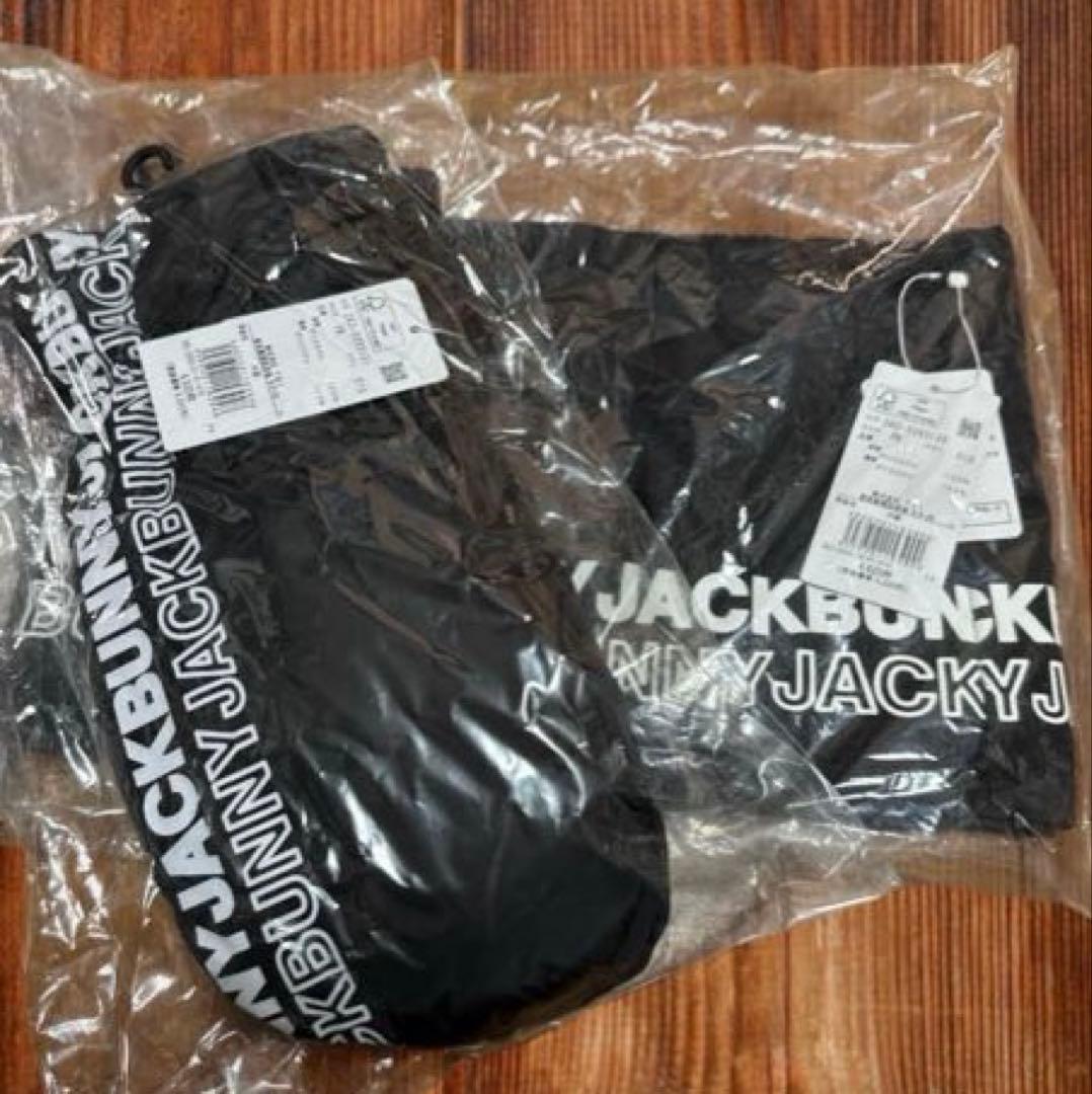 ジャックバニー❣️合織ミトン&ネックウォーマー unisex 新品ブラック35%引