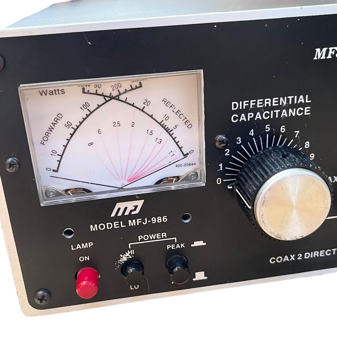 【動作品】 MFJ-986 (3kW ローラーインダクターチューナー）