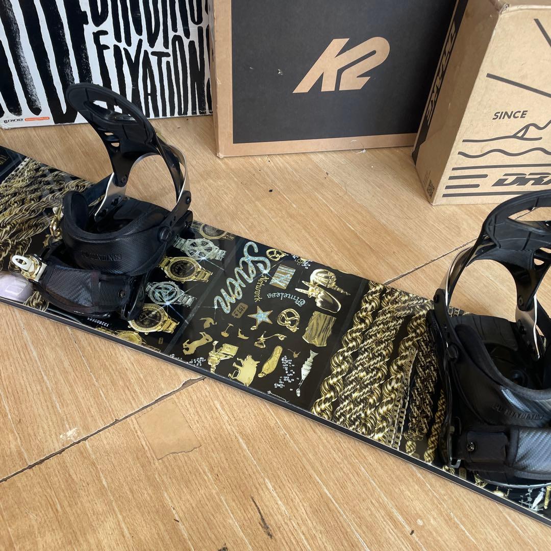 BURTON　バートン　バインディング付きスノーボードセット　ジブ・グラトリ◎