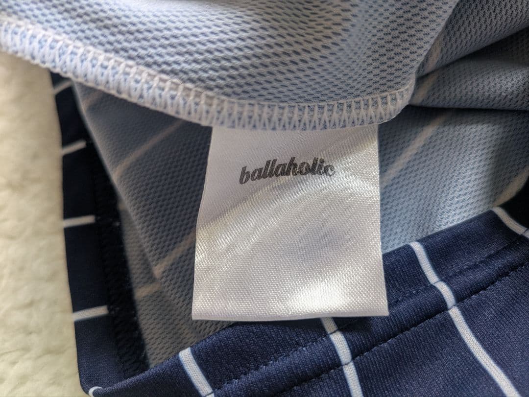 美品 ballaholic ボーラホリック ストライプロンT