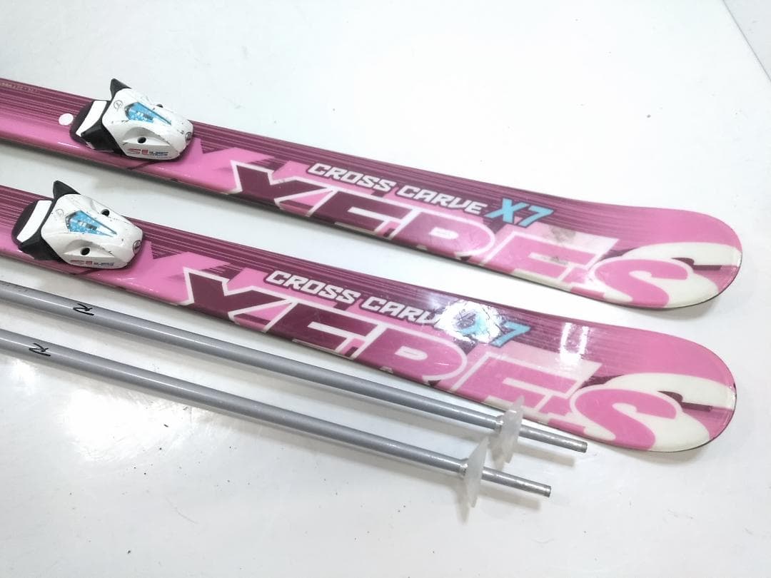 女の子 ジュニアスキー4点セット セレス 128cm ブーツ 25cm ◇
