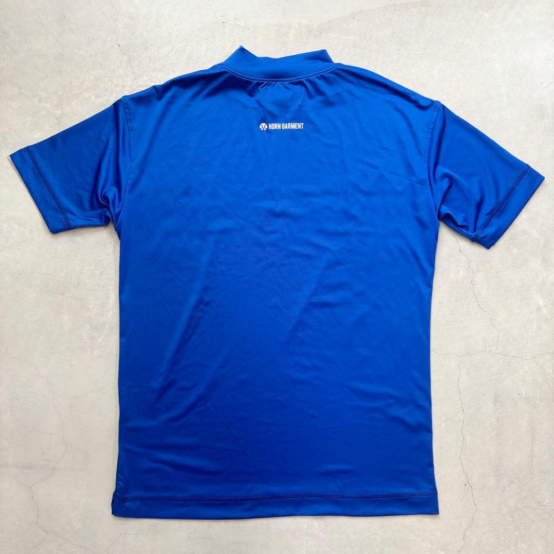 【美品】HORN GARMENT スターラインロゴ モックネック Tシャツ 46