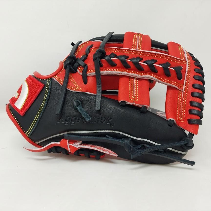 久保田スラッガー 少年軟式グローブ LT25-GJ6 J6C型 レッド×ブラック
