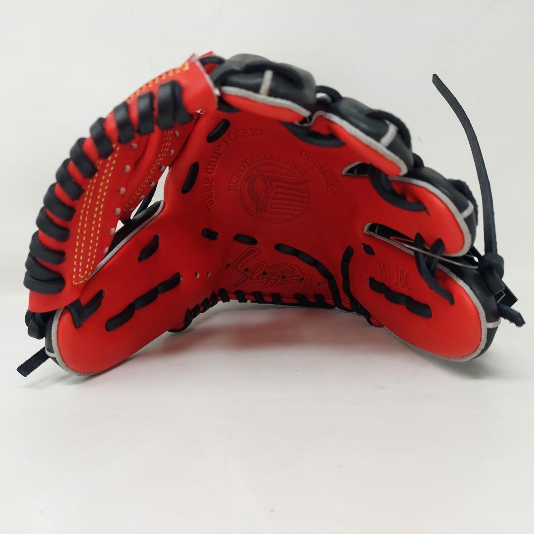 久保田スラッガー 少年軟式グローブ LT25-GJ6 J6C型 レッド×ブラック