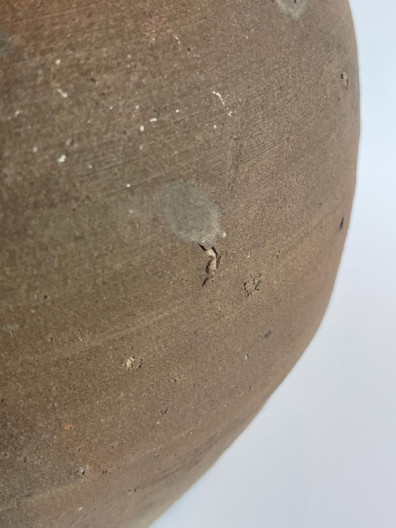 古備前 江戸 焼締 種壺 自然釉 時代 骨董 花器 古壺 種つぼ 古陶 壺 甕