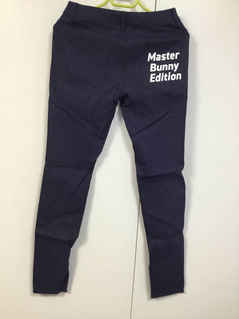 ネイビー スリムフィットパンツ レディース