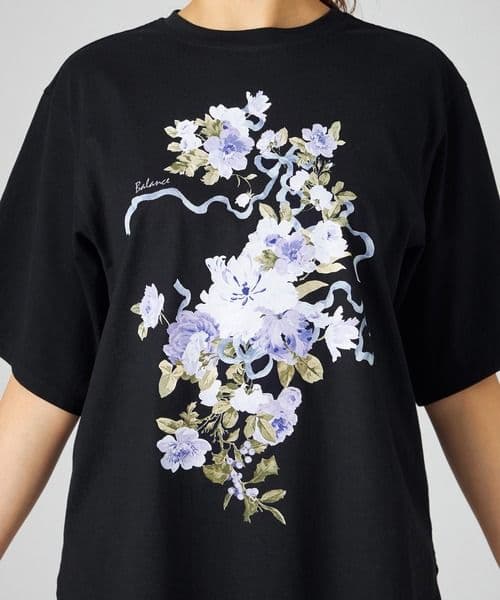 7日限定お値下げ　チャコット　オーバーTシャツ　花柄　ヨガ　バレエ　ジム