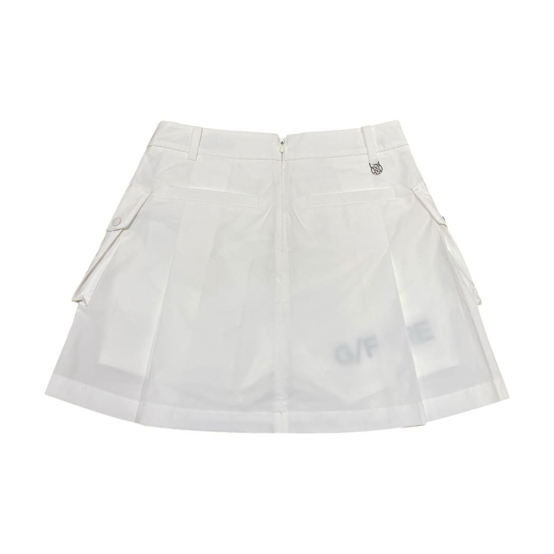 【訳アリ☆未使用】定価6.1万G/FOREゴルフスカート インナーパンツ付き 白