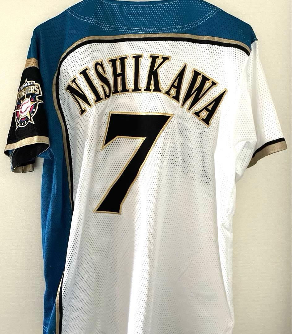 即日 北海道日本ハムファイターズ 西川遥輝選手 美品 旧ユニフォームS&Tシャツ