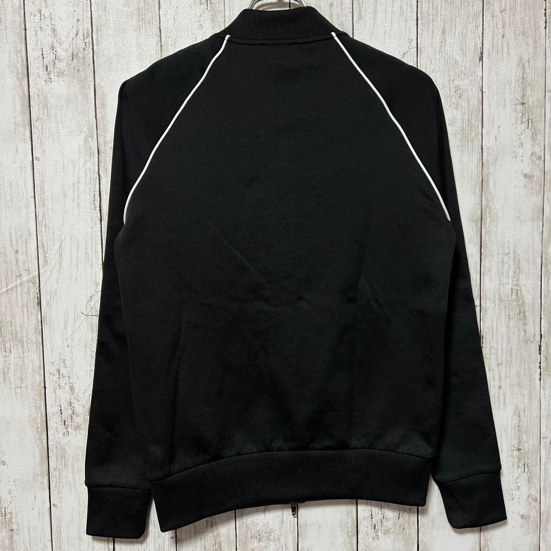 adidas ブラックジャージジャケット