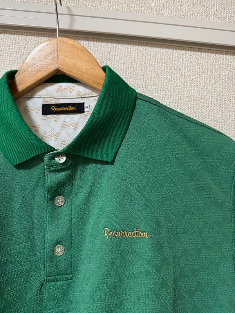 Resurrection レザレクション　メンズ　ポロシャツ　グリーン