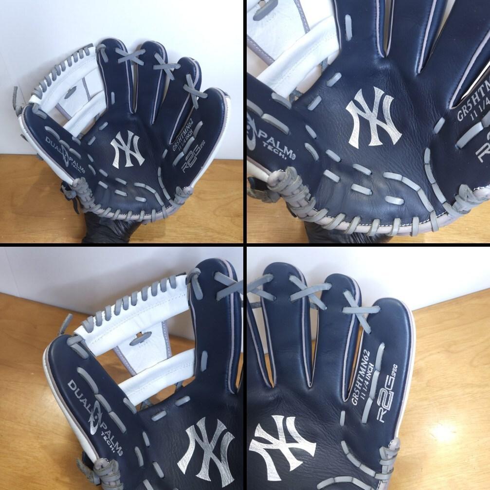 ローリングス NY ヤンキース MLBコラボグラブ 美品 内野用 軟式グローブ