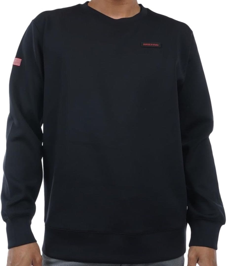 BRIEFING ブリーフィング　3D LOGO CREW NECK M 黒