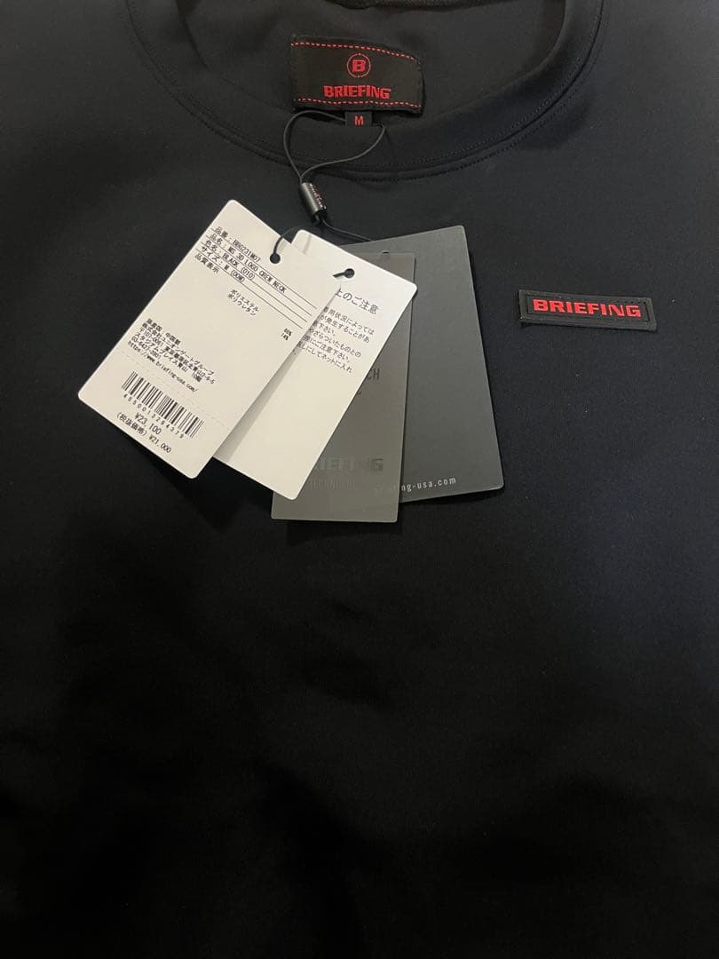 BRIEFING ブリーフィング　3D LOGO CREW NECK M 黒