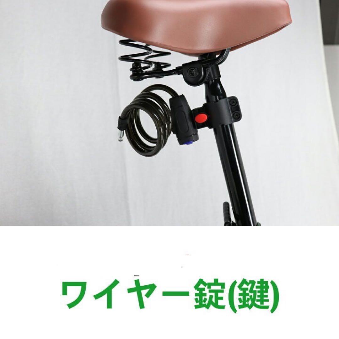 新品　20インチ レッド　折りたたみ 自転車 シマノ 6段変速 鍵 カゴ