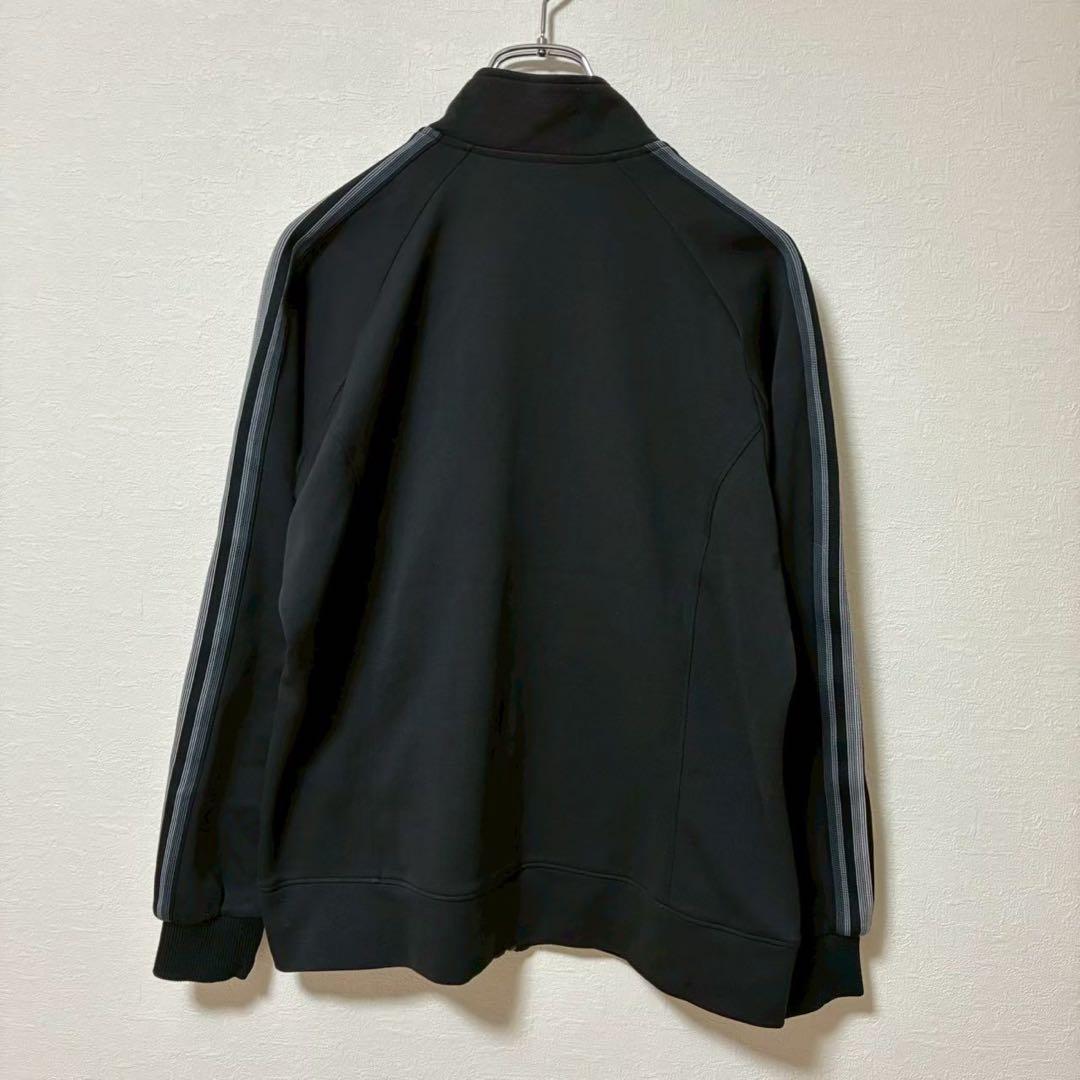adidas アディダス　ジャージトップス　ジップアップパーカー　黒　M