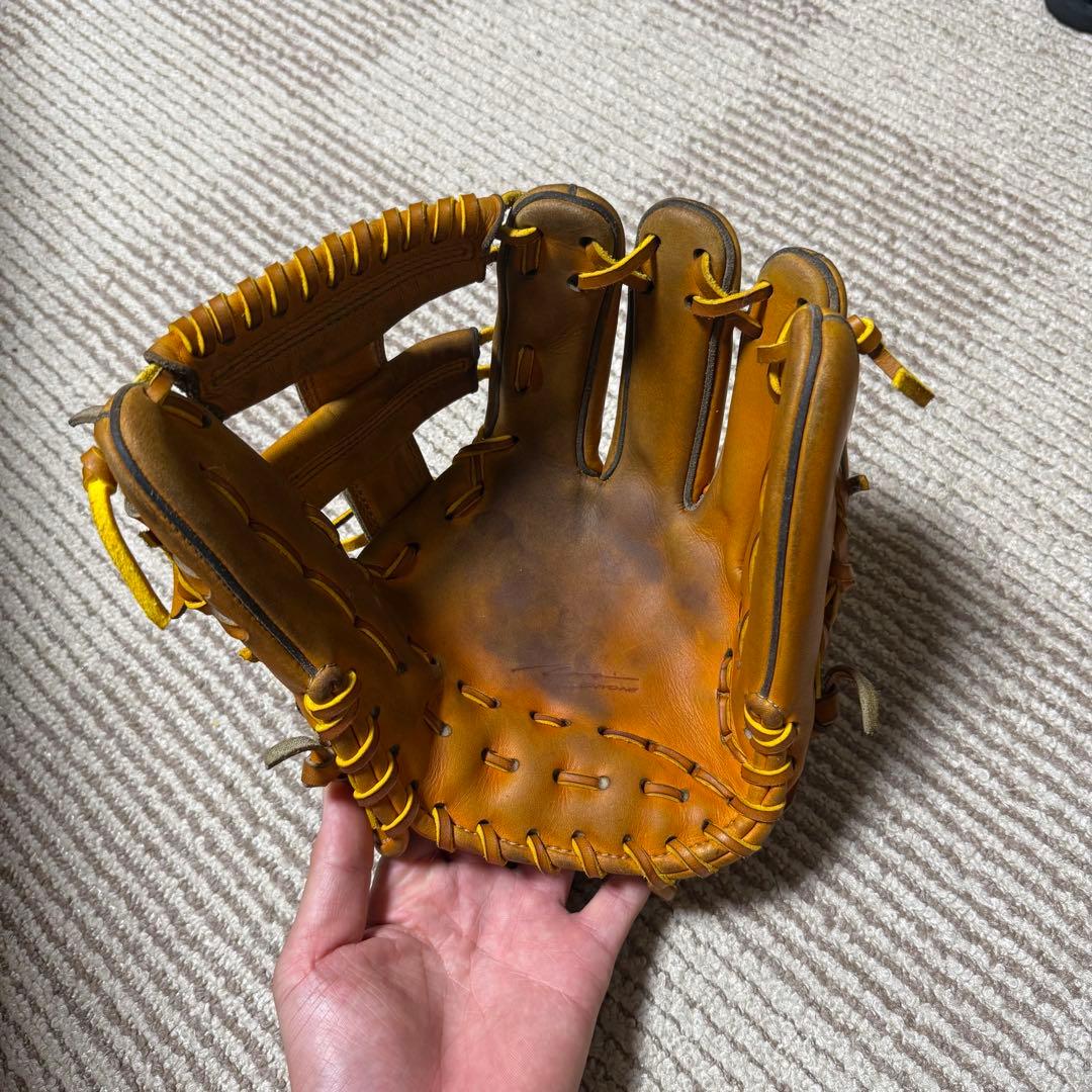 IPセレクト 硬式 内野手用 オレンジ×タン