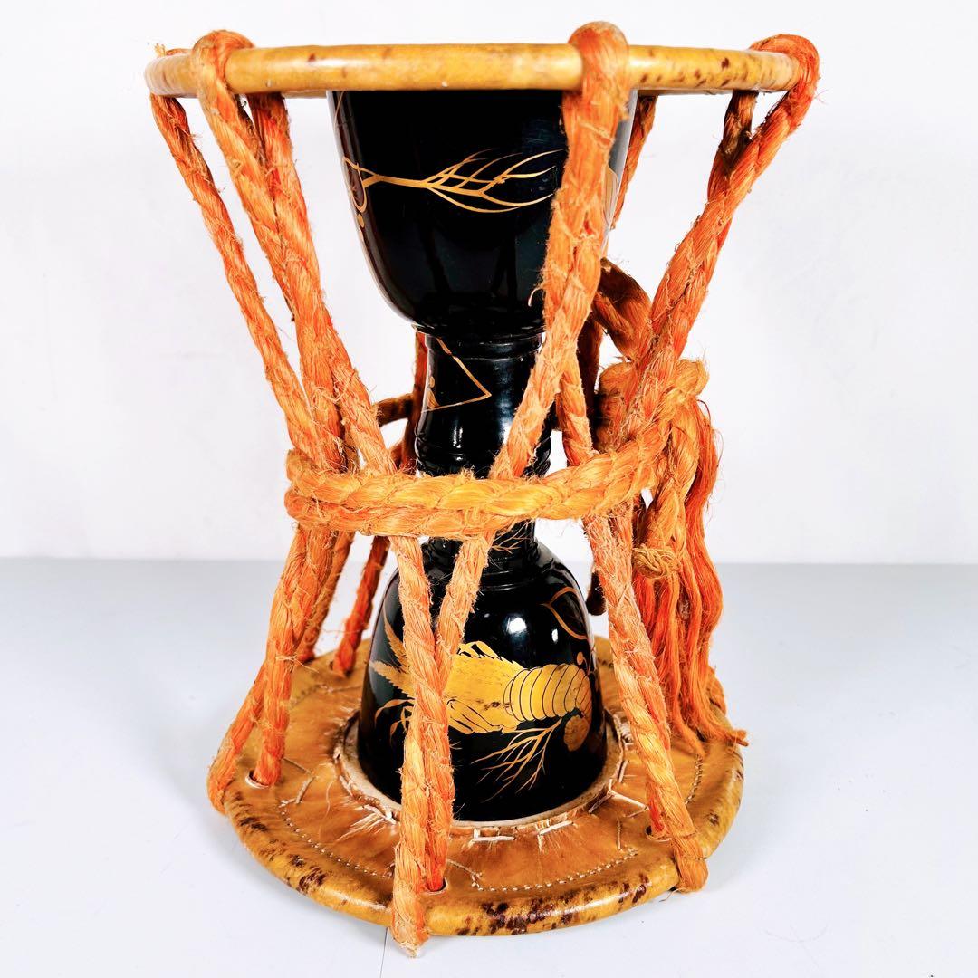 【希少】時代和楽器　海老蒔絵　大鼓　太鼓　伝統芸能　和楽器