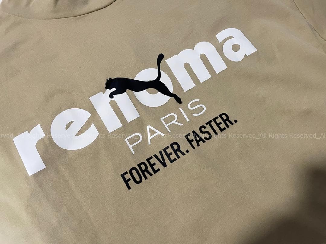 カ*ン様 renoma レノマ　PUMA プーマ　モックネックシャツ(L)