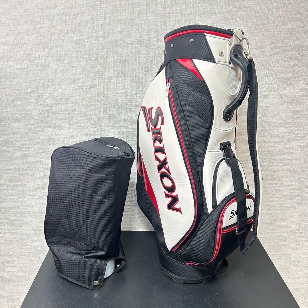 SRIXON スリクソン キャディバッグ 9型 ホワイト×ブラック×レッド