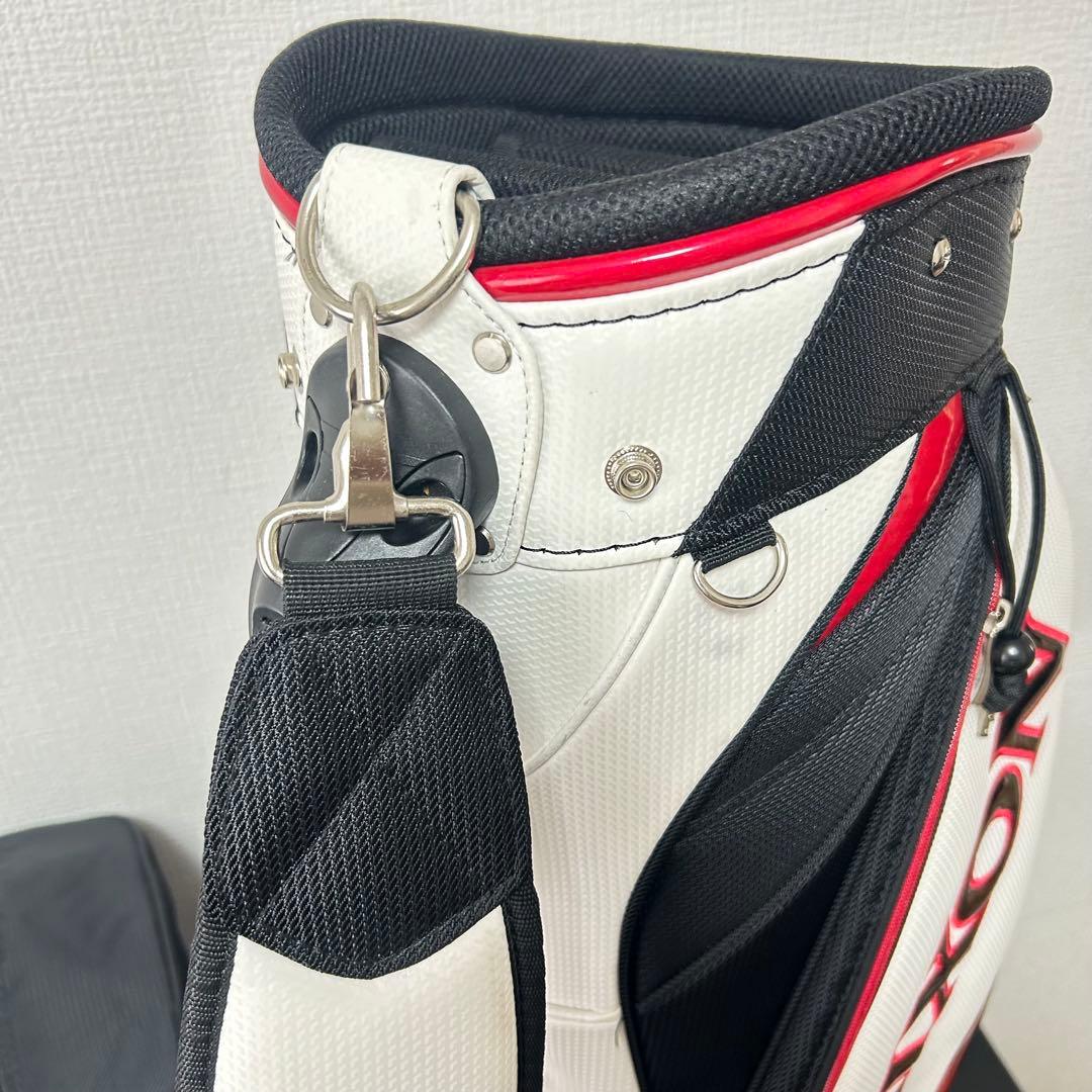 SRIXON スリクソン キャディバッグ 9型 ホワイト×ブラック×レッド